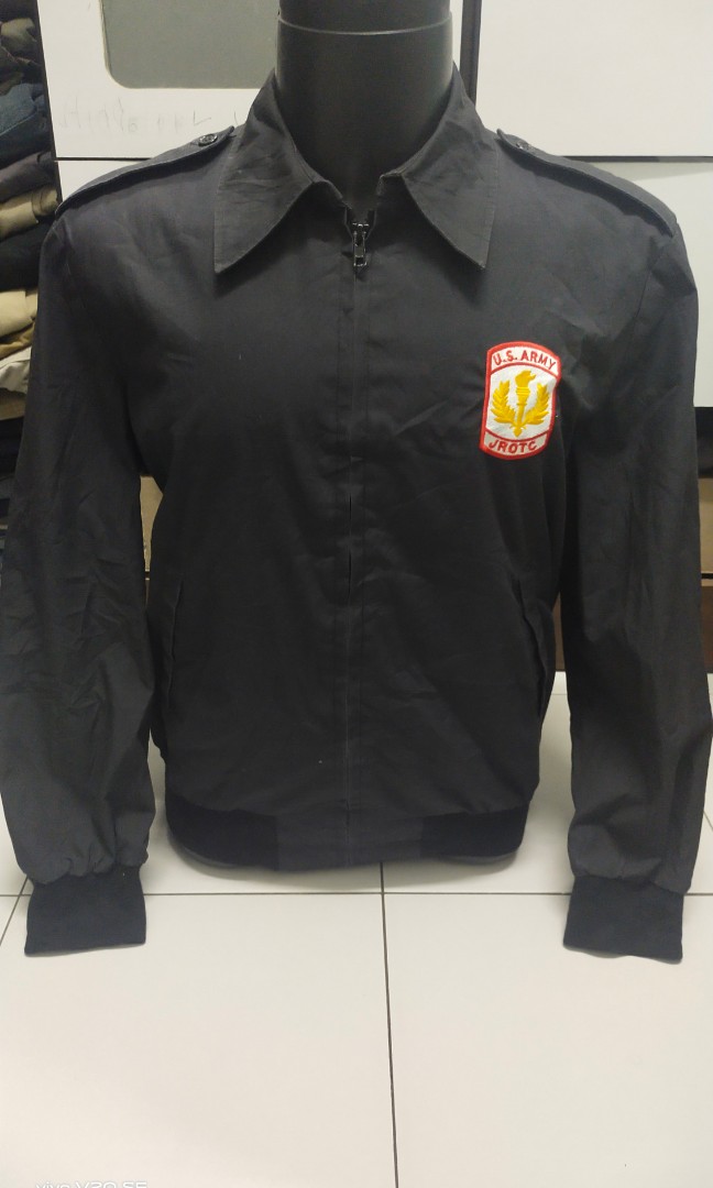 Us Army JROTC Jacket/Windbreaker Black 