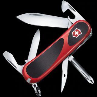 Victorinox Swiss Army Knife Evolution Grip 11 Red with Black Rubber