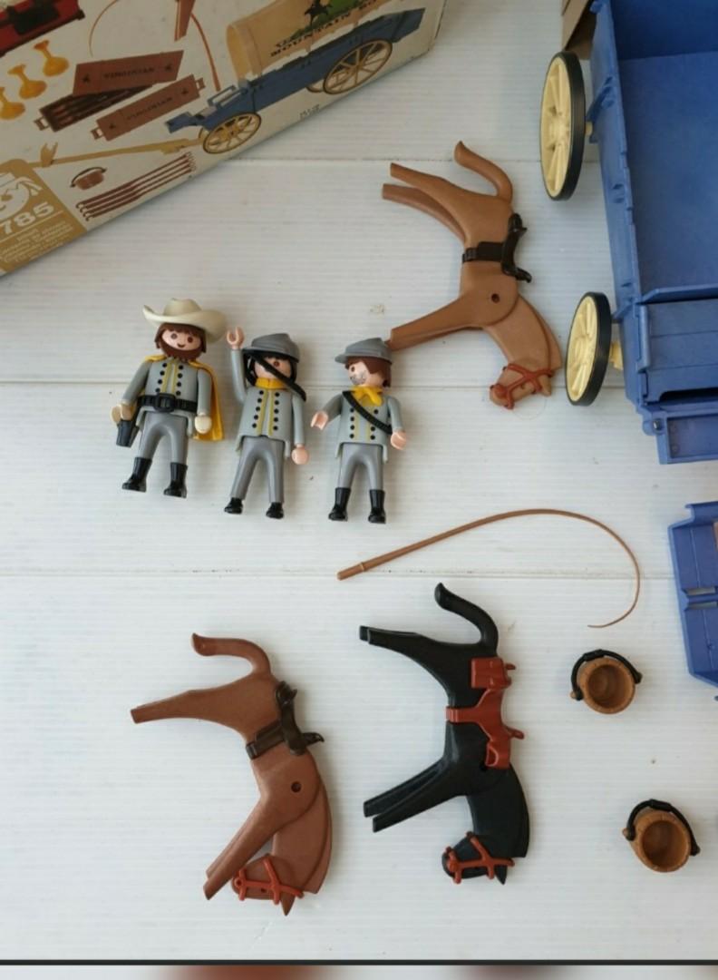 PLAYMOBIL Vintage – Set Western 3243 De 1976 – Chariot Diligences Et Chevaux
