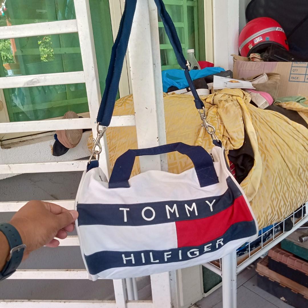 Vintage tommy hilfiger duffle bag discount