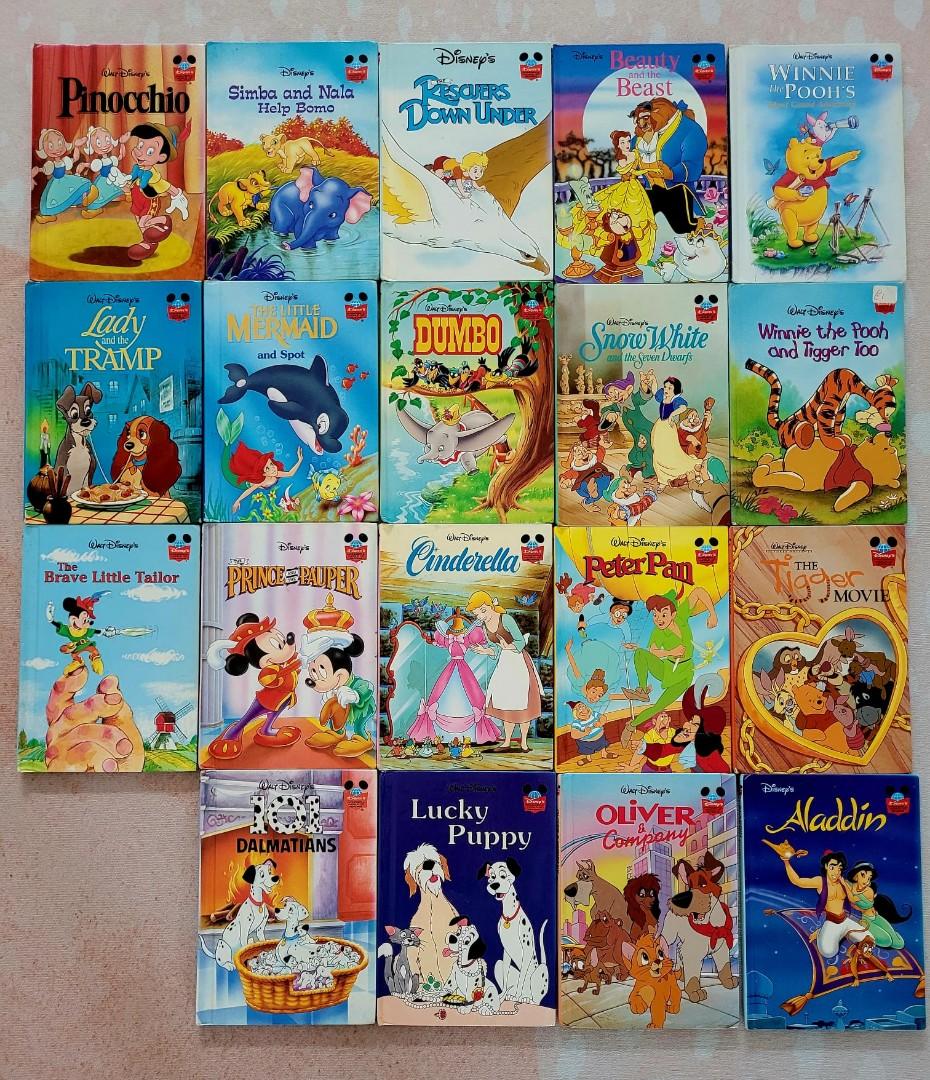 Walt Disney classic children story book set (original), Hobbies & Toys ...