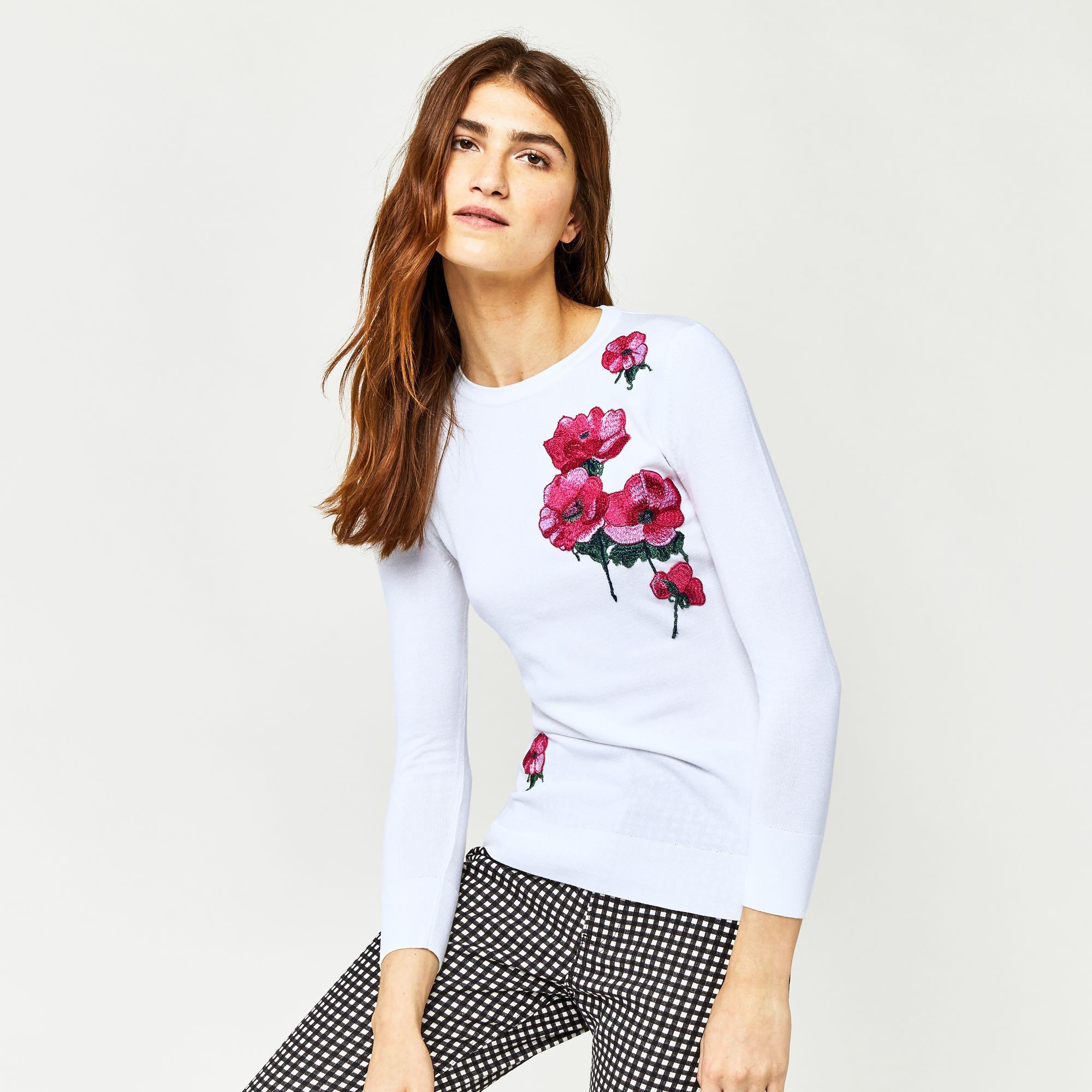White long clearance sleeve jumper womens