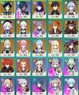 WTT/WTS Genshin impact account w/ 25x5*