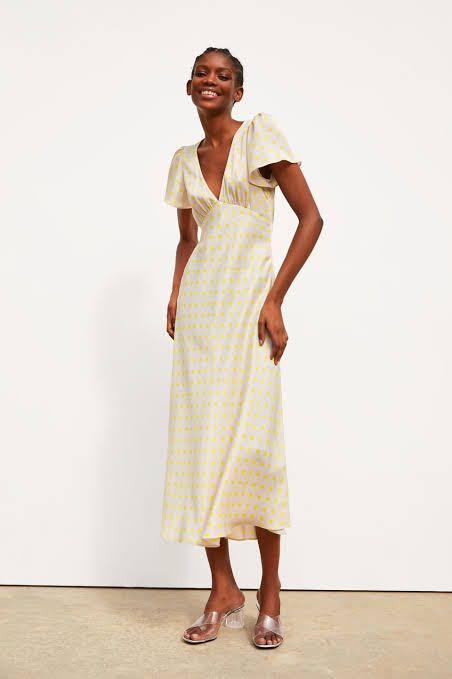 zara polka dress