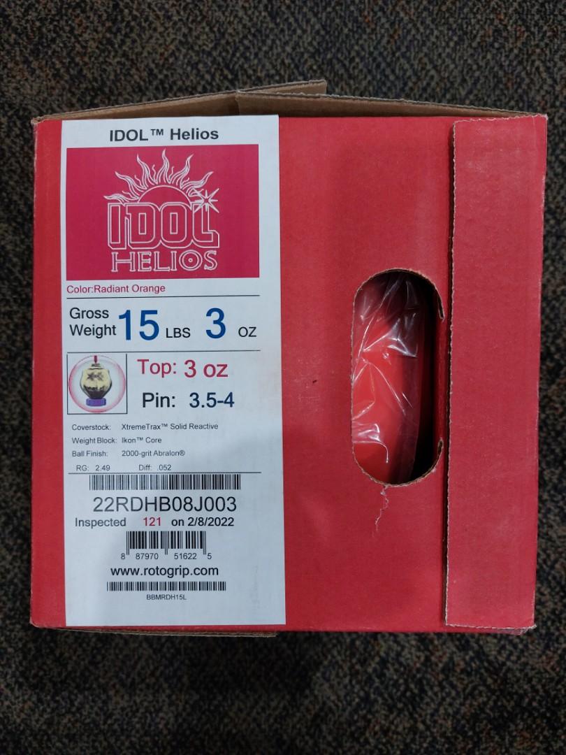 15lbs Idol Helios Roto Grip Bowling Ball, Sports Equipment, Sports