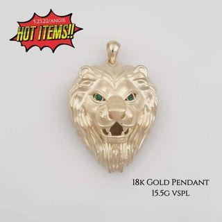 18K Saudi Gold Panther Pendant