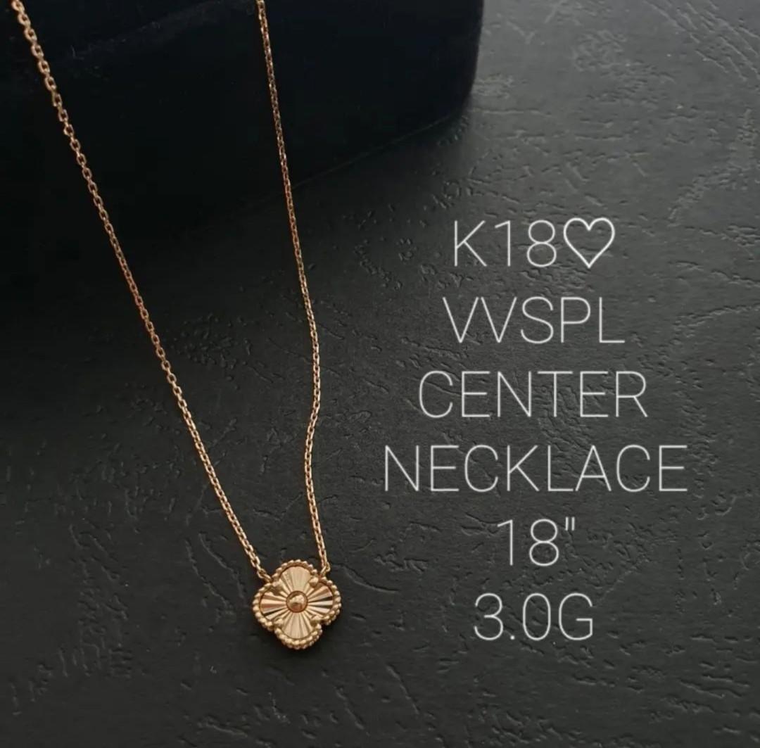 18k CLOVER NECKLACE, Women's Fashion, Jewelry & Organizers, Necklaces on  Carousell