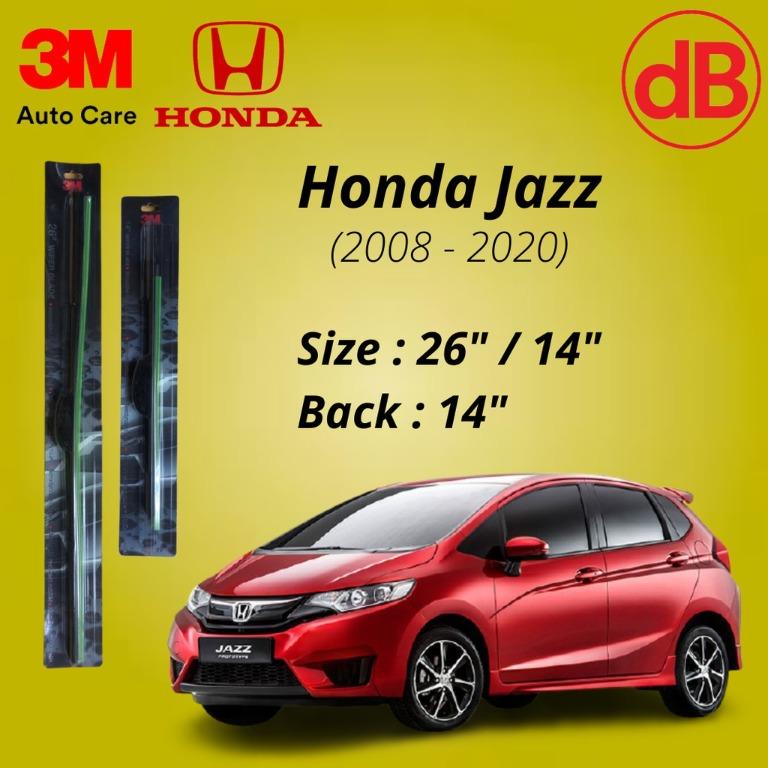 Honda fit wiper clearance blade size