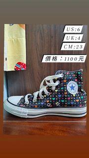 🎈轉售 CONVERSE ALL STAR 高筒帆布鞋（彩色愛心）