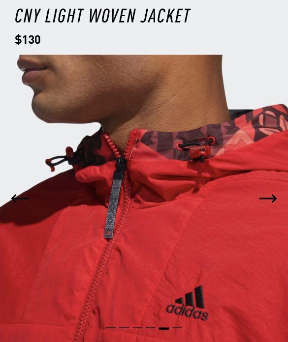 Men's adidas woven jacket discount