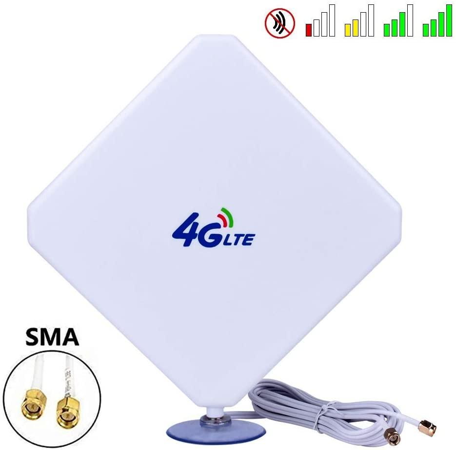 Aigital 4G LTE Antenna SMA 35dBi High Gain Dual Mimo Male Connector 3G ...