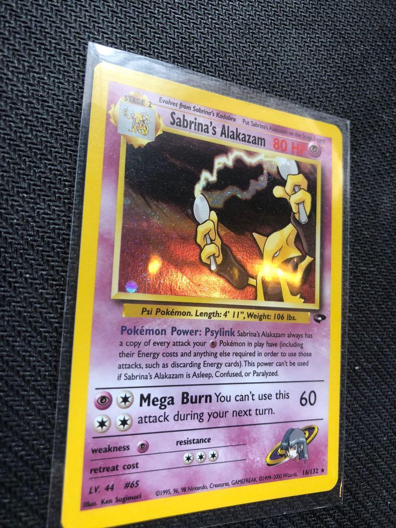  Sabrina's Alakazam - 16/132 - Holo Rare - Unlimited Edition :  Toys & Games