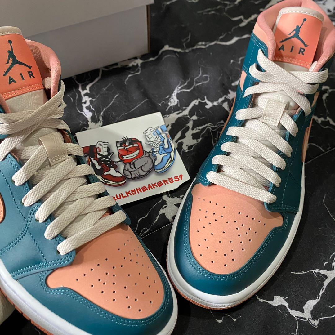 Jordan air jordan 1 mid se fearless white/black/teal store