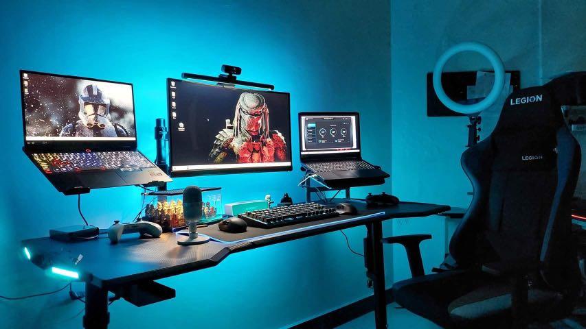 Arzenals 1.5m Height Adjustable RGB Gaming Table (Category: Desktops) located in Manila. Submitted by monte6 (Listing ID 1162205488, Image 2). Description: GDTS 1.5m Pro Gaming Table Features: Buil-in USB Hub Wire management system remote controlled rgb height adjustable 71-83cm 150 cm lenght We accept COD for metro manila and nearby areas..