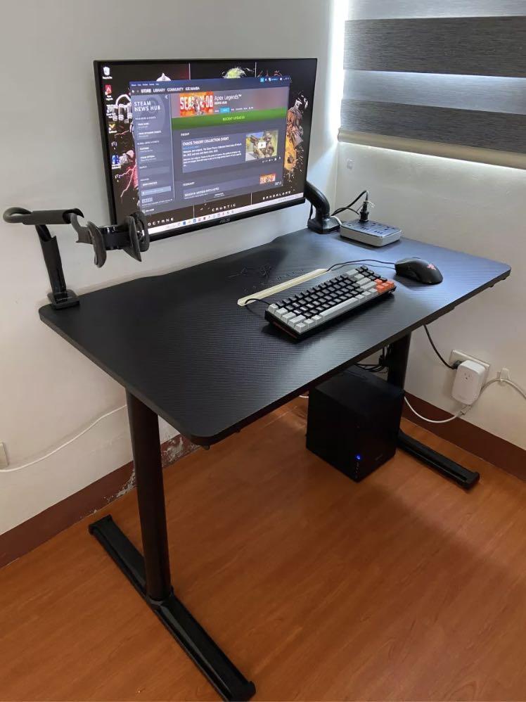 Arzenals 1m Height Adjustable RGB Gaming Table (Category: Desktops) located in Manila. Submitted by monte6 (Listing ID 1162207656, Image 2). Description: Arzenals GDTS 1m Pro Gaming Table Features: Height adjustable Remote controlled RGB Wire management system Usb hub We accept same day cod for metro manila and nearby areas. .