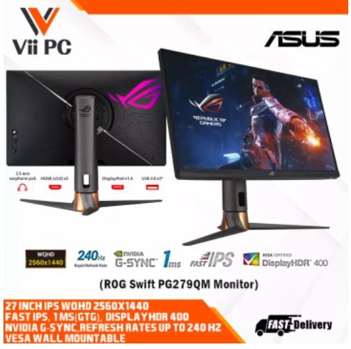 Asus Monitor Gaming ROG PG279QM 27´´ 2K IPS 240Hz Negro