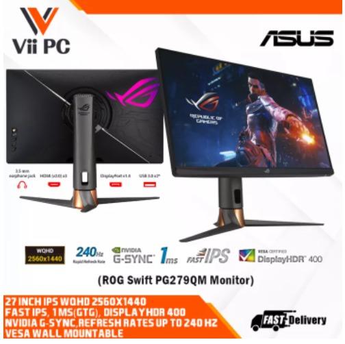 ASUS ROG Swift Pro PG248QP NVIDIA G-SYNC esports gaming monitor -24.1-inch  FHD, 540 Hz (OC), Esports-TN panel, NVIDIA Reflex Analyzer, ULMB 2