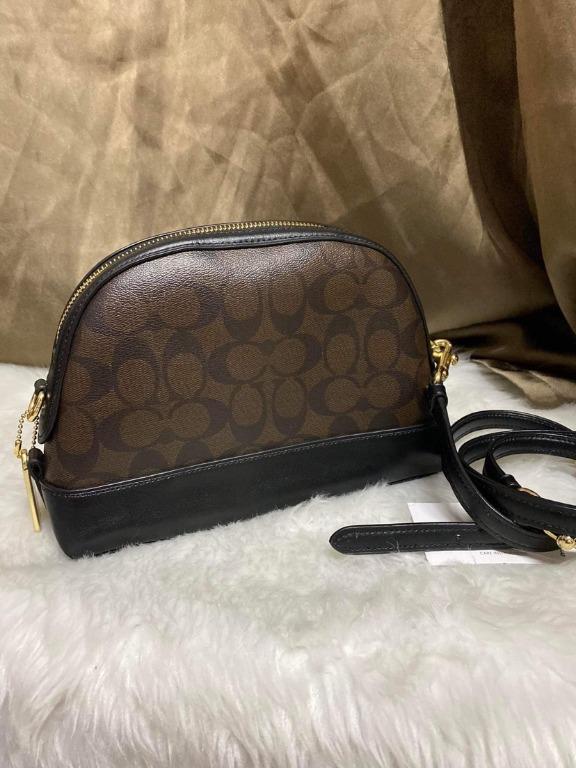 AUTHENTIC Coach Dome Crossbody in Signature Canvas, Women's Fashion