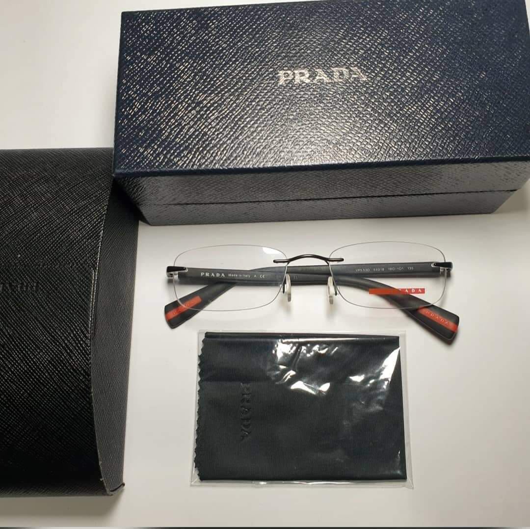 Authentic Prada Carbon Fiber Prescription Glasses, Men's Fashion