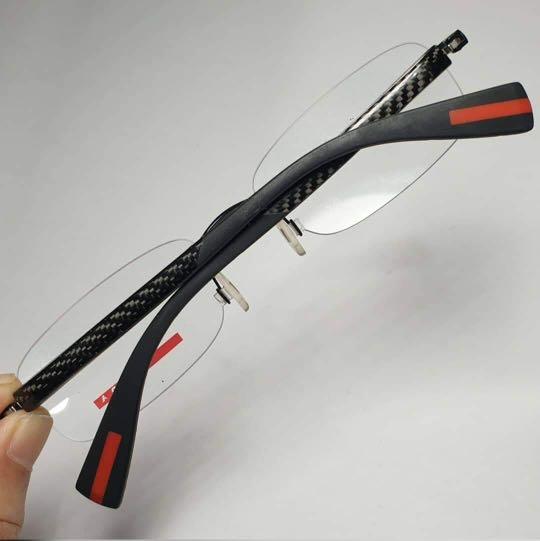 Authentic Prada Carbon Fiber Prescription Glasses, Men's Fashion