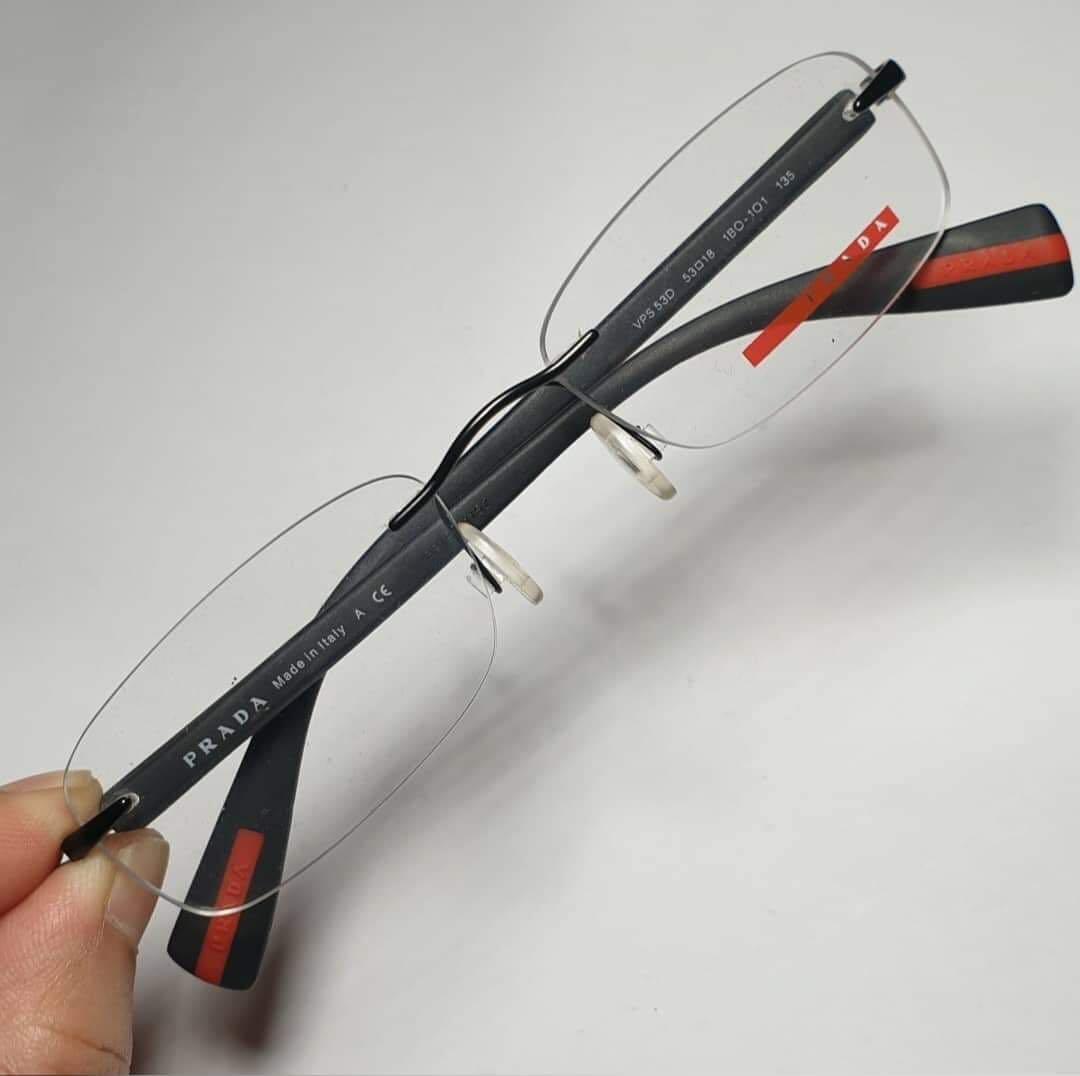 Authentic Prada Carbon Fiber Prescription Glasses, Men's Fashion