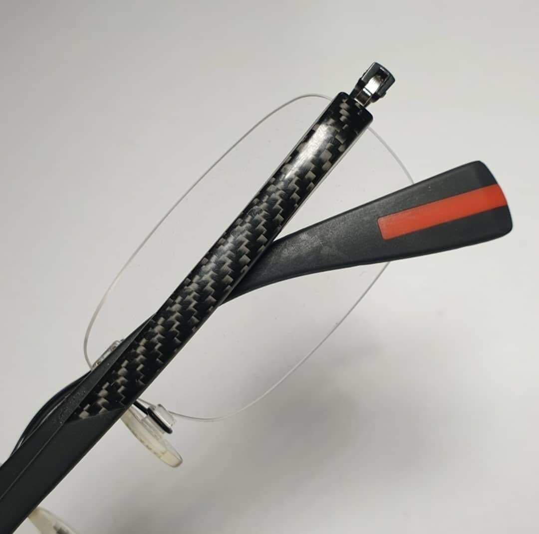 Authentic Prada Carbon Fiber Prescription Glasses, Men's Fashion