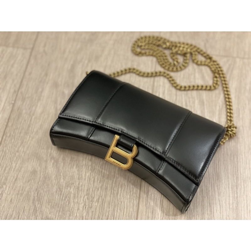 BALENCIAGA Hourglass Mini Chain Wallet WOC