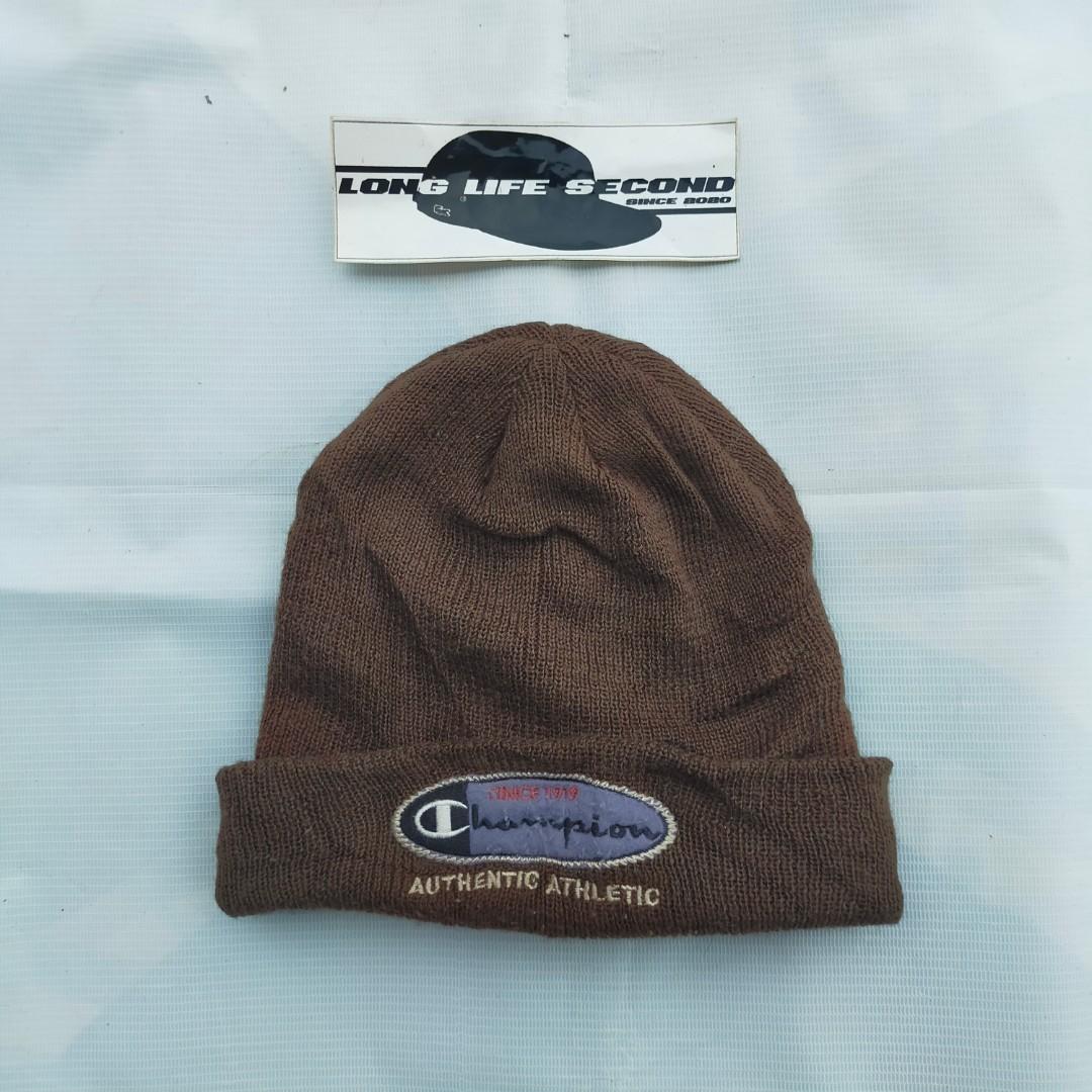 Beanie hat kupluk champion second bekas 