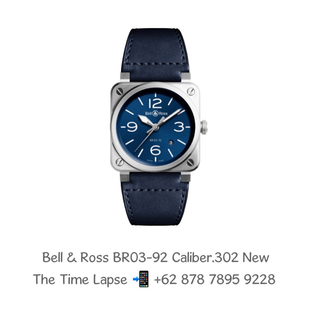 Bell \u0026 Ross BR03-92 Caliber.302, Blue 