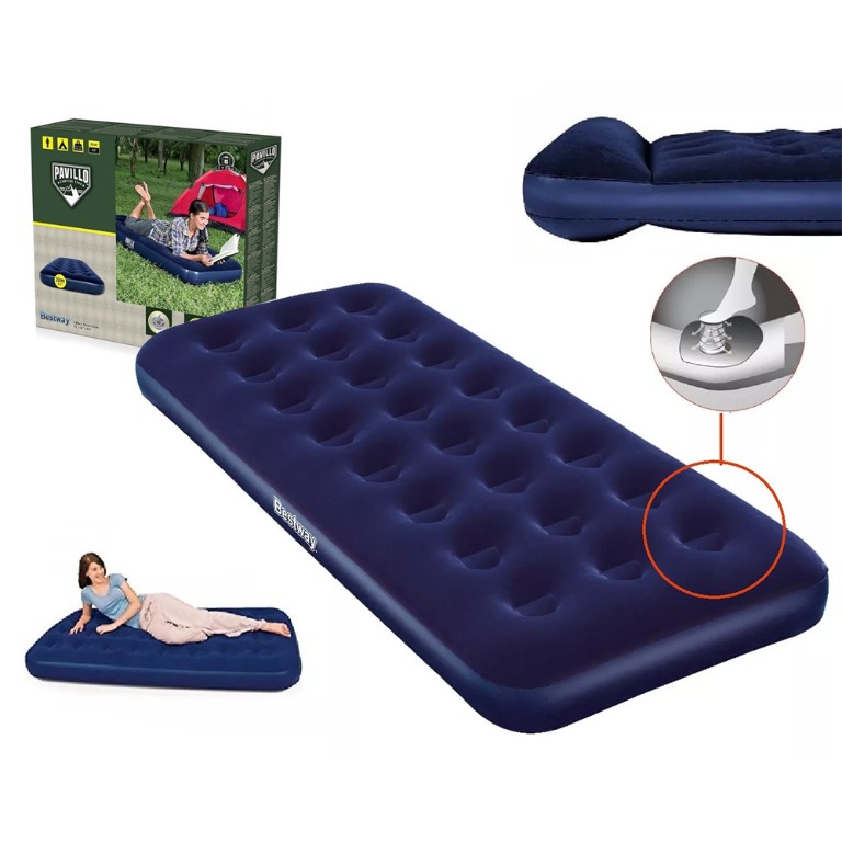 Bestway Inflatable Mattress Airbed Pavillo Camping Gear Blue 73" x 30