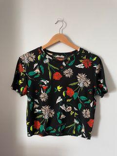 Black Floral - Zara Trafaluc - Small