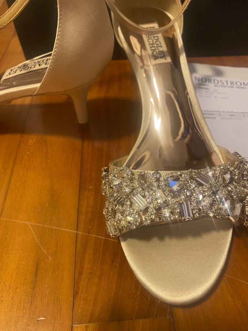 Badgley mischka lara crystal embellished sandal online