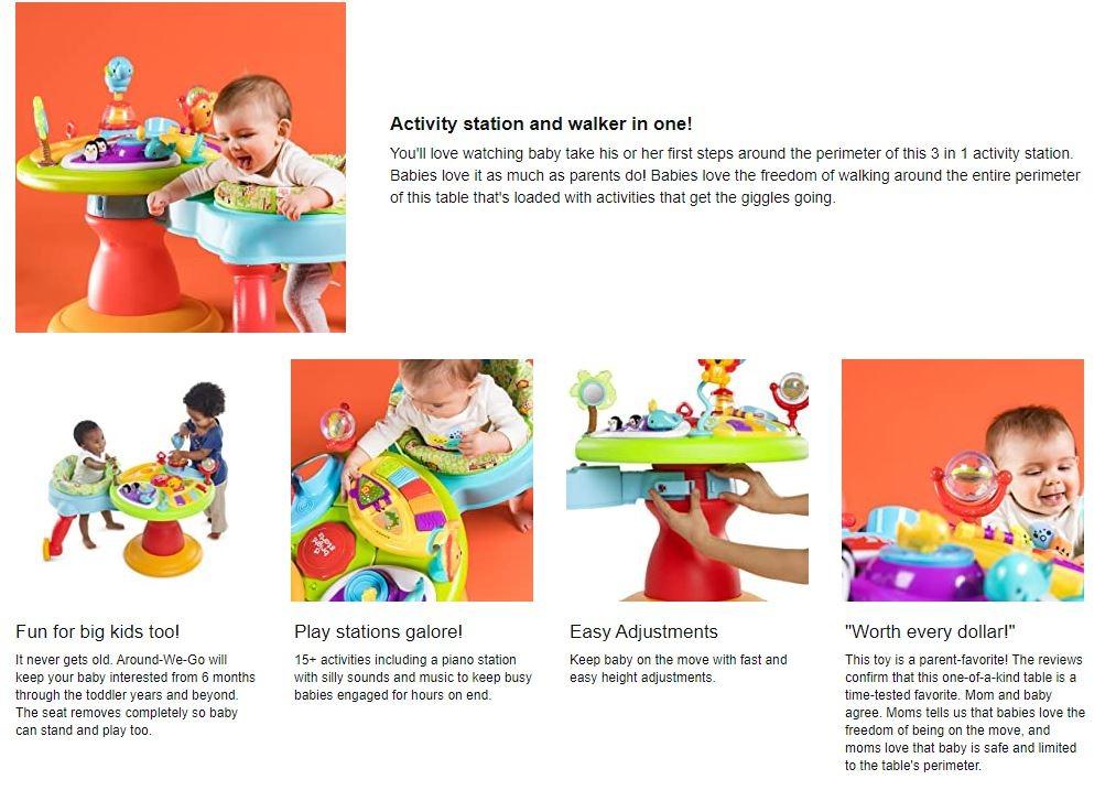 Bright Starts 3in1 Around We Go, Babies & Kids, Infant Playtime on