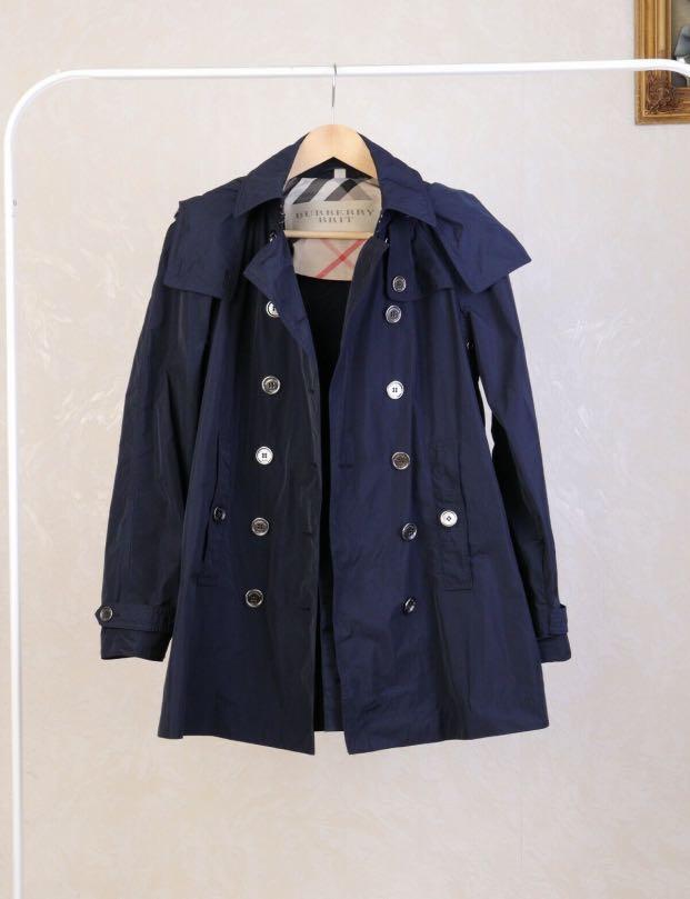 Burberry brit hotsell raincoat with hood