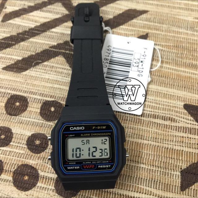Casio f91w clearance strap size