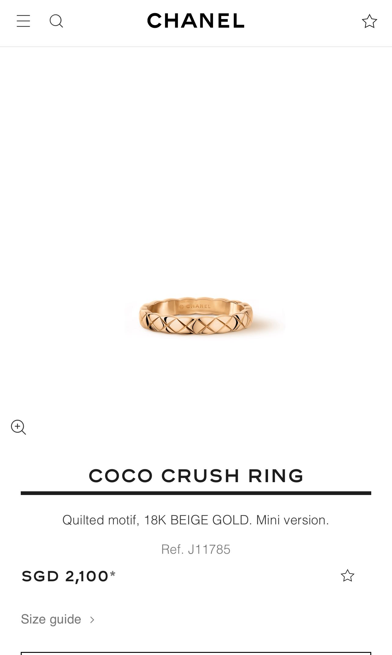 The Coco Crush Rings  CHANEL
