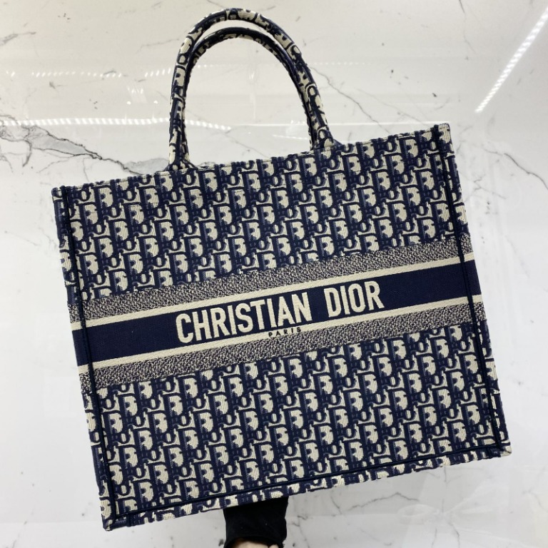 Book Tote Blue Oblique  Womens Dior Tote Bags ⋆ Rincondelamujer