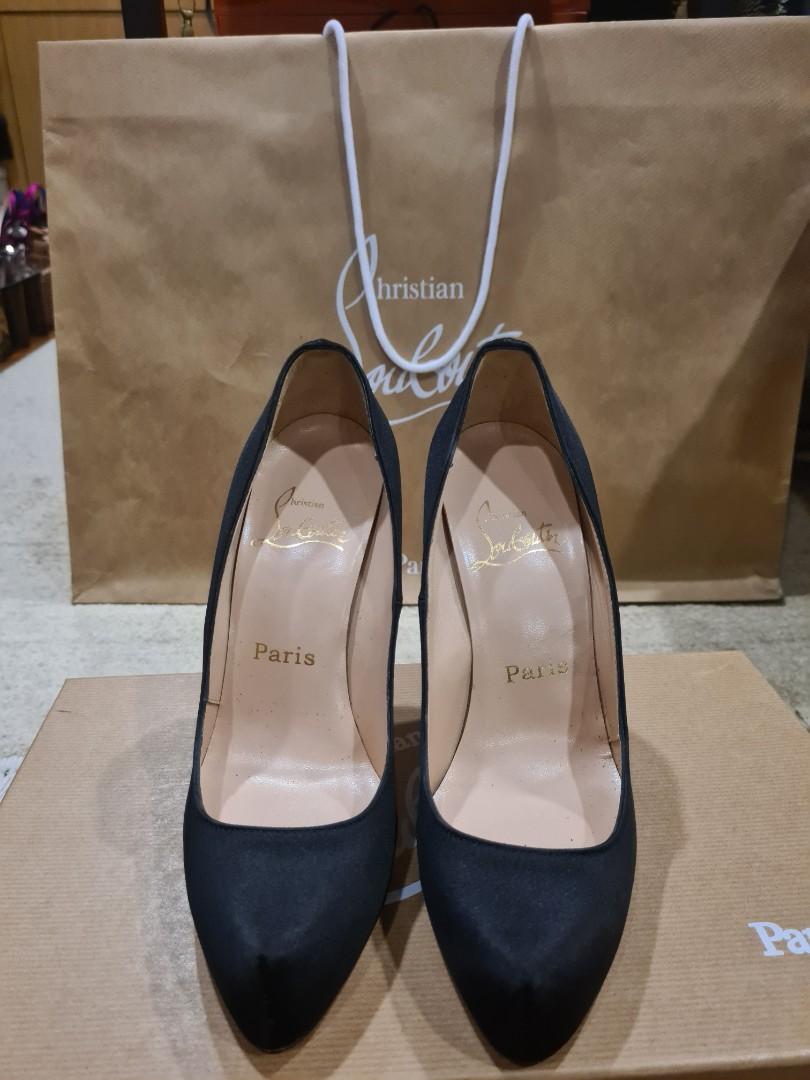 Christian louboutin black heels price hotsell