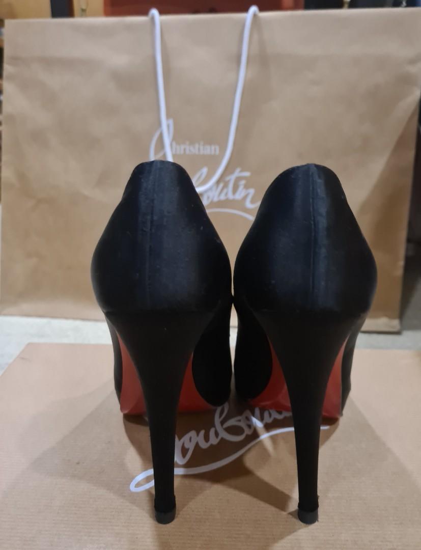 Christian louboutin black heels price hot sale