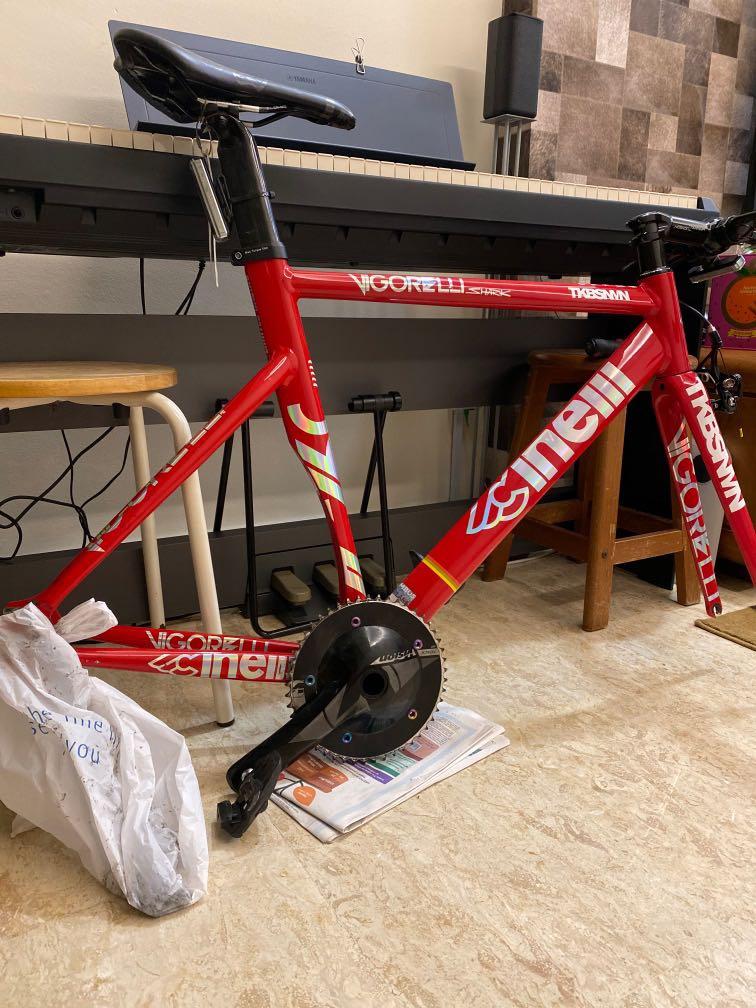 Cinelli vigorelli shark red frameset cheap