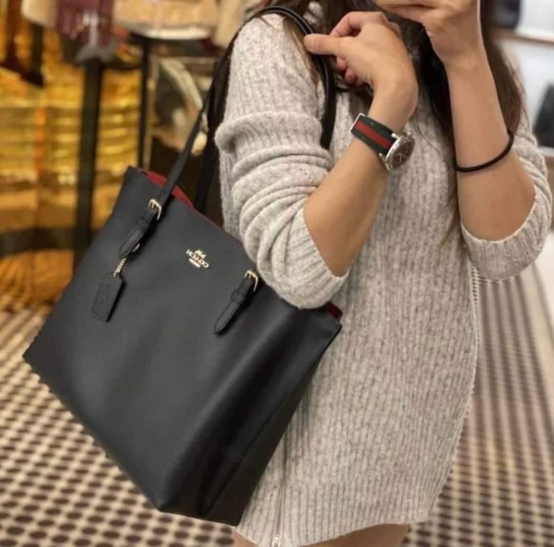 Plain black coach new arrivals purse