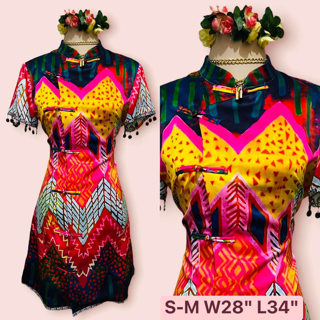 Colorful mini dress, Women's Fashion, Dresses & Sets, Dresses on Carousell
