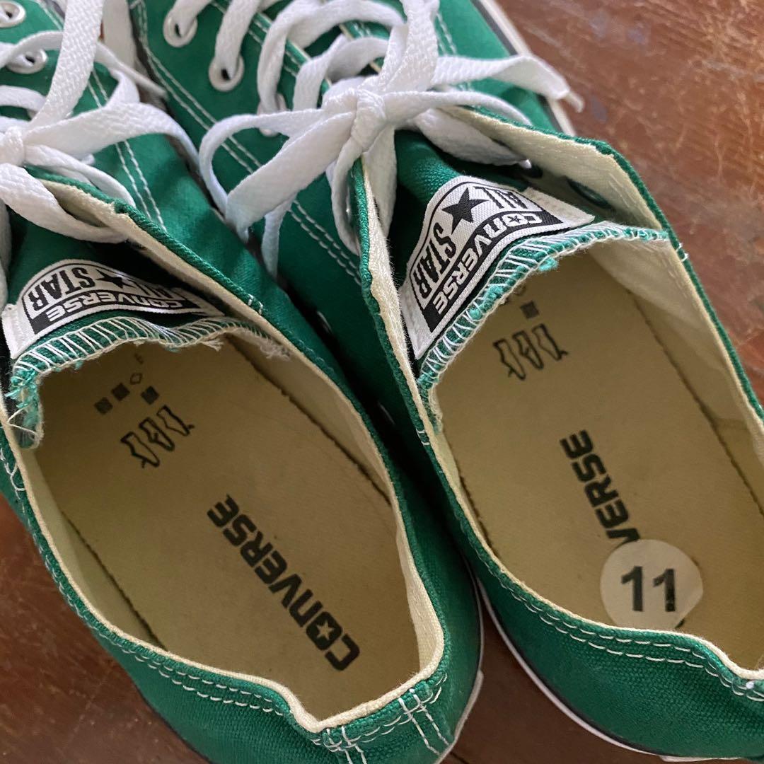 Converse Chuck Taylor Green - Mens US11 (Category: Sneakers) located in Mabalacat. Submitted by jsc__ (Listing ID 1162368674, Image 2). Description: 📦 Fresh from USA 🇺🇸 100% ORIGINAL Used but not abused 💯 * NO SHOE BOX *Please manage your expectations. Some items are preloved. * Negotiable for sure buyers * Product color may vary due to lighting 🛻 J&T (sf to be shouldered by the buyer) SAME DAY DELIVERY : PAMPANGA AREA ONLY. Lalamove/Grab to