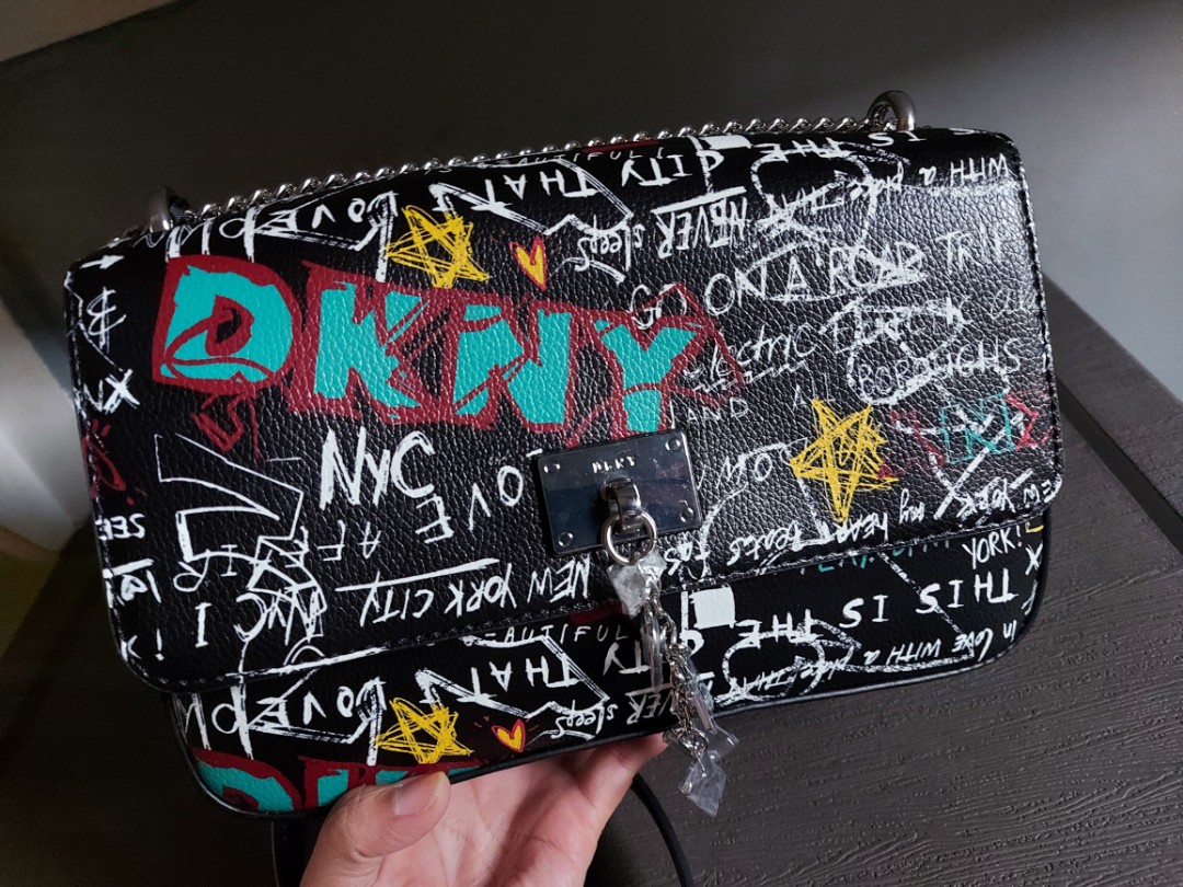 Dkny shop graffiti bags