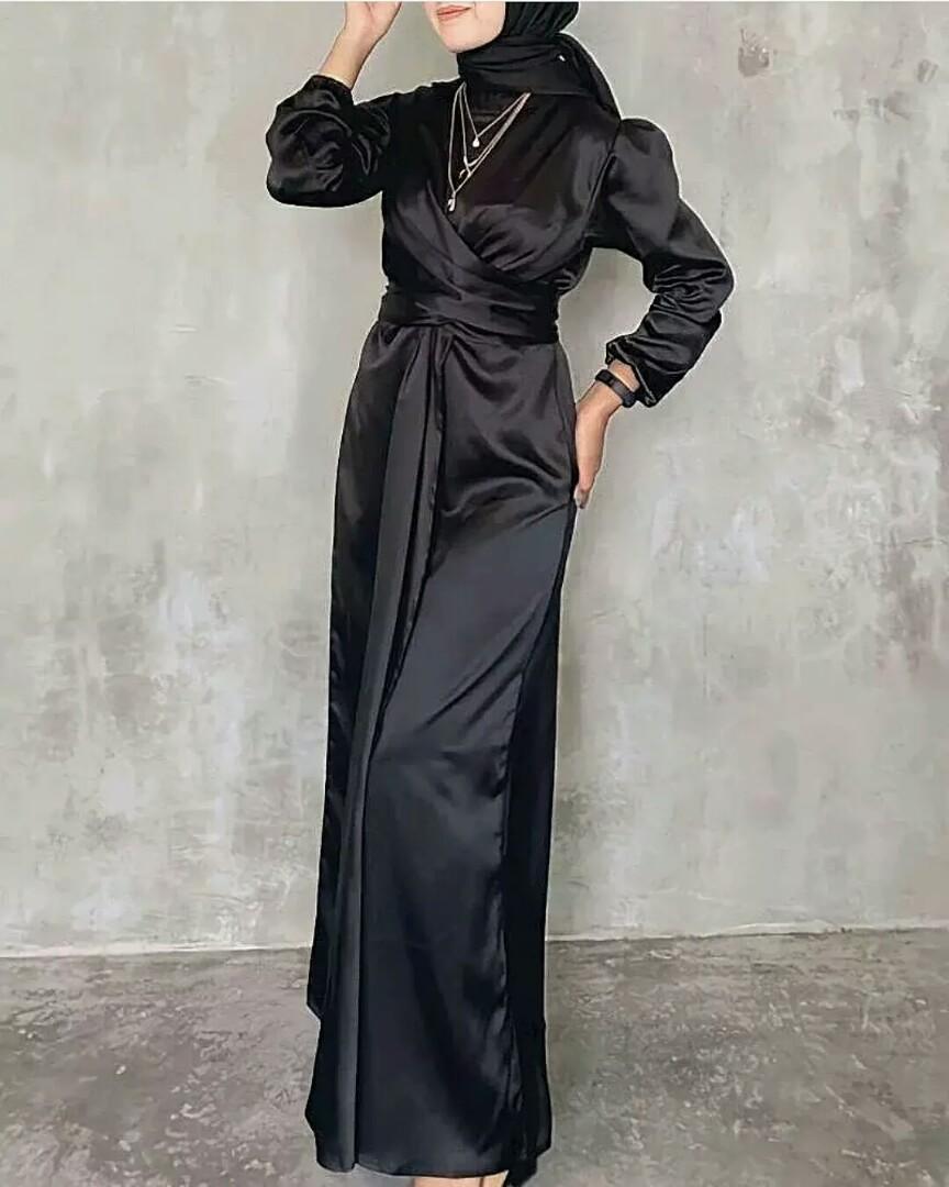 Baju dress satin sales