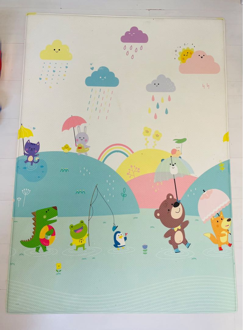 Dwinguler Korea double sided playmat, 兒童＆孕婦用品, 嬰兒玩具 Carousell