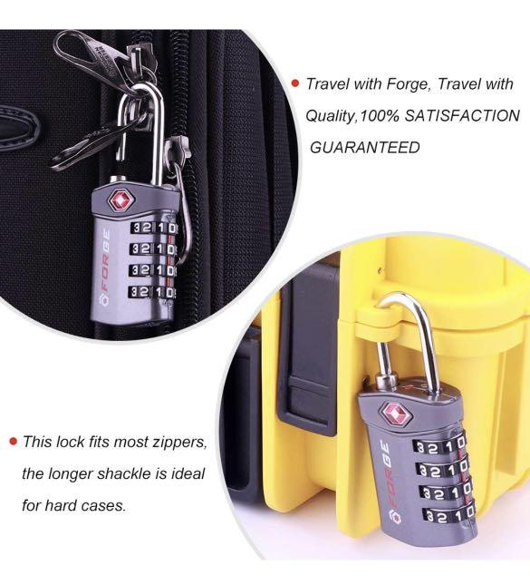 TSA Approved luggage lock 4 digit, Furniture & Home Living