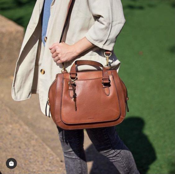Preloved Original Fossil Brooke Satchel 