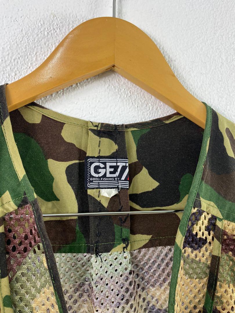 GETT Camo Fishing Vest Outdoor, Men's Fashion, Coats, Jackets and Outerwear  on Carousell