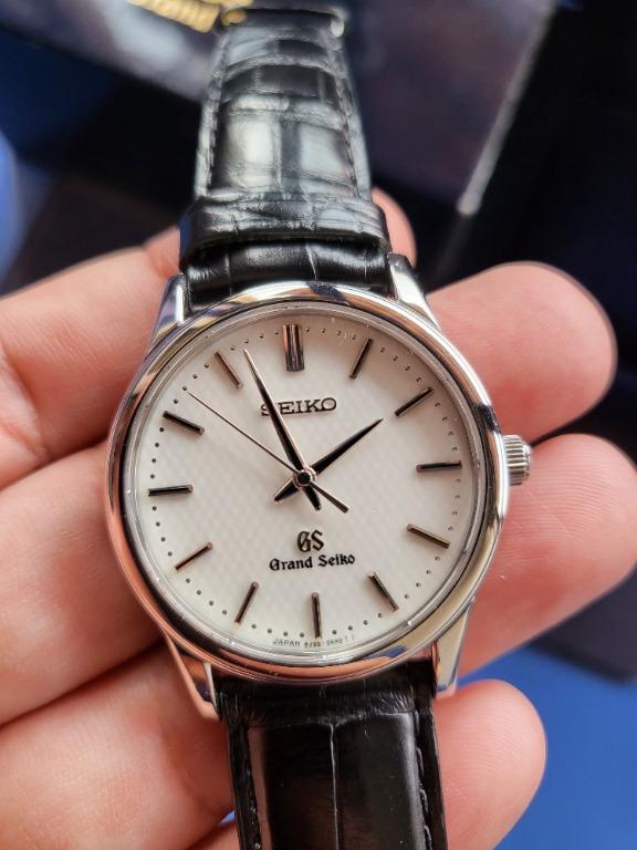 Grand Seiko SBGF029 White 35mm 8J Quartz, Luxury, Watches on Carousell
